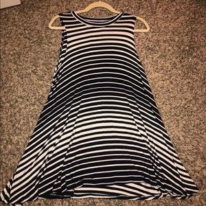 Navy & White Striped Tunic